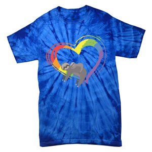 Sloth Lgbt Pride Sloths Pride Heart Gift Tie-Dye T-Shirt