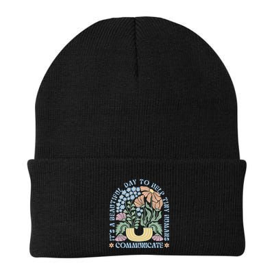 Speech Language Pathologist Pathology Speech Therapy Slp Knit Cap Winter Beanie