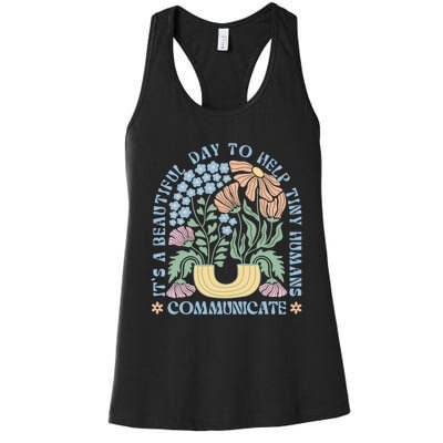 Speech Language Pathologist Pathology Speech Therapy Slp Women's Racerback Tank