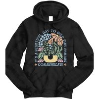 Speech Language Pathologist Pathology Speech Therapy Slp Tie Dye Hoodie