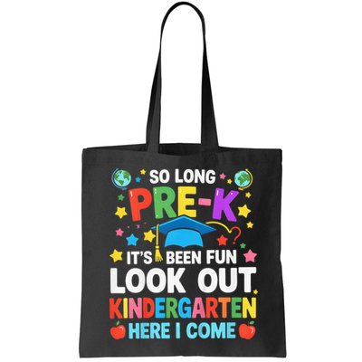 So Long Pre K Graduation Kindergarten Here I Come 2025 Bag