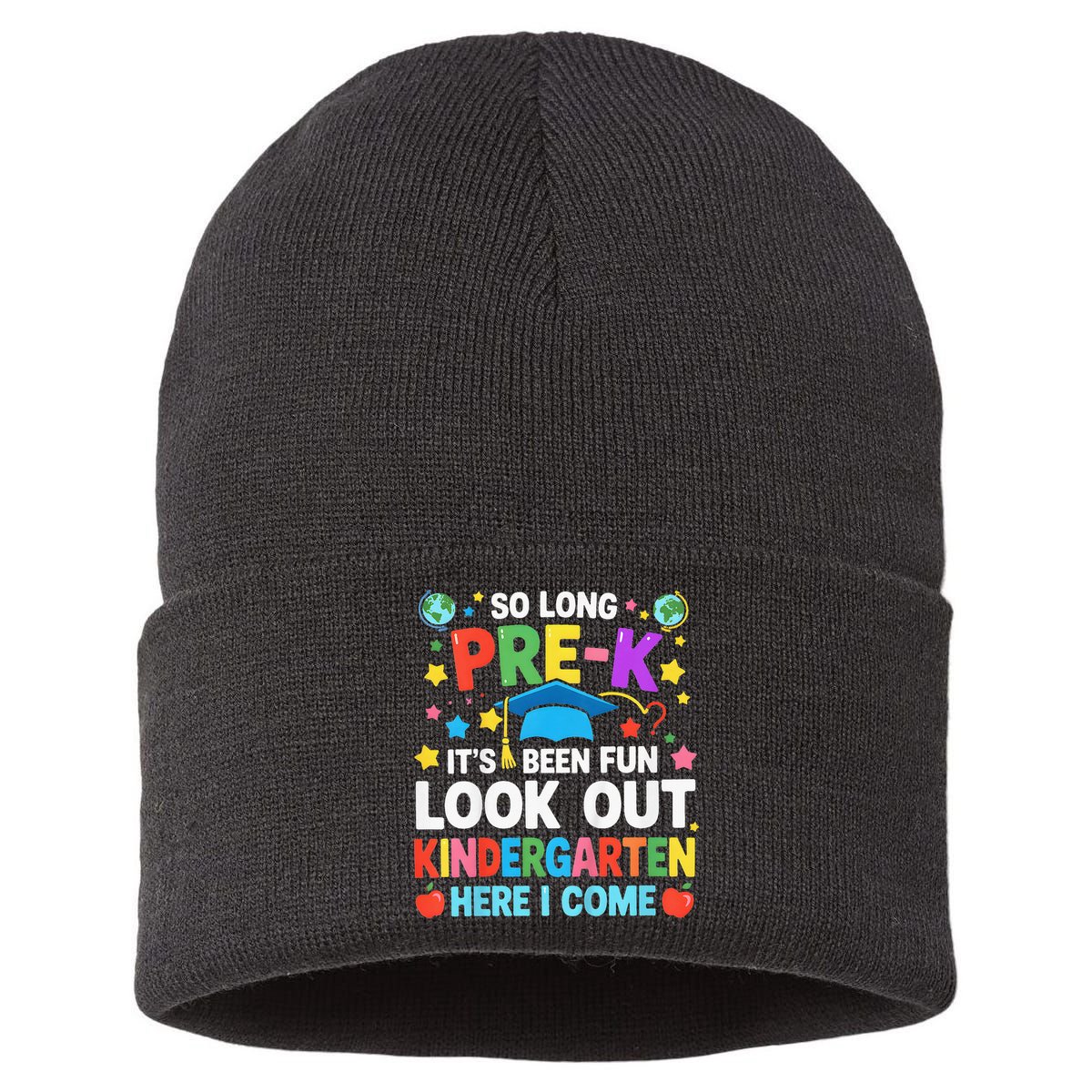 So Long Pre K Graduation Kindergarten Here I Come 2025 Sustainable Knit Beanie