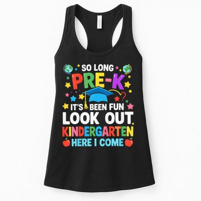 So Long Pre K Graduation Kindergarten Here I Come 2025 Womens Tank Top