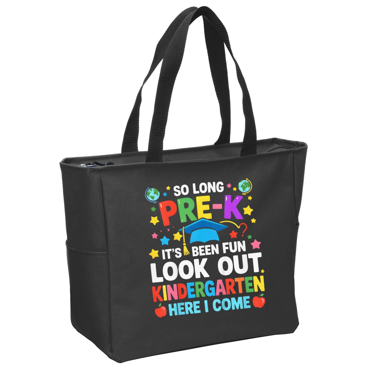 So Long Pre K Graduation Kindergarten Here I Come 2025 Zip Tote Bag