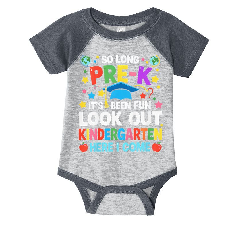So Long Pre K Graduation Kindergarten Here I Come 2025 Infant Baby Jersey Bodysuit