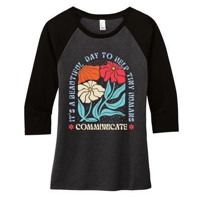 Speech Language Pathologist Pathology Speech Therapy Slp Women's Tri-Blend 3/4-Sleeve Raglan Shirt