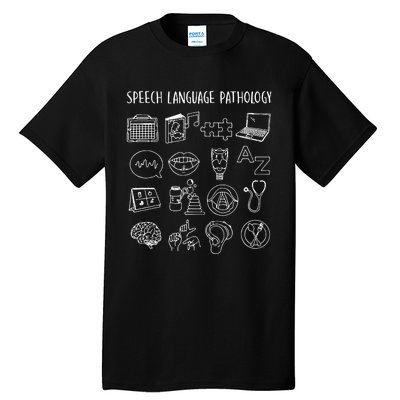 Speech Language Pathology Pathologist SLP Speech Therapist Tall T-Shirt