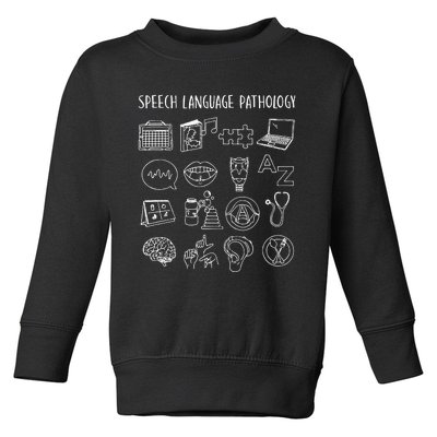 Speech Language Pathology Pathologist SLP Speech Therapist Toddler Sweatshirt