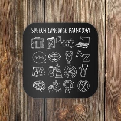 Speech Language Pathology Pathologist SLP Speech Therapist Coaster