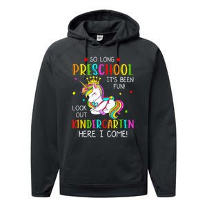 So Long Preschool Kindergarten Here I Come Graduation Performance Fleece Hoodie