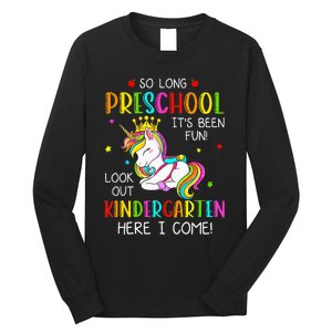 So Long Preschool Kindergarten Here I Come Graduation Long Sleeve Shirt