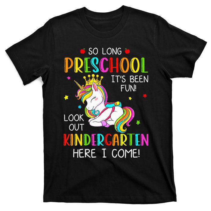 So Long Preschool Kindergarten Here I Come Graduation T-Shirt