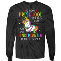 So Long Preschool Kindergarten Here I Come Graduation Tie-Dye Long Sleeve Shirt