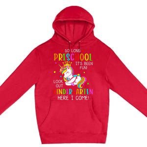 So Long Preschool Kindergarten Here I Come Graduation Premium Pullover Hoodie