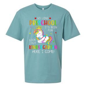 So Long Preschool Kindergarten Here I Come Graduation Sueded Cloud Jersey T-Shirt