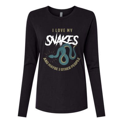 Snake Lover Pet Snake Owner Funny Snake Gift Womens Cotton Relaxed Long Sleeve T-Shirt