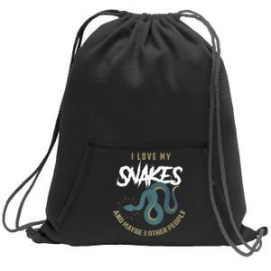 Snake Lover Pet Snake Owner Funny Snake Gift Sweatshirt Cinch Pack Bag