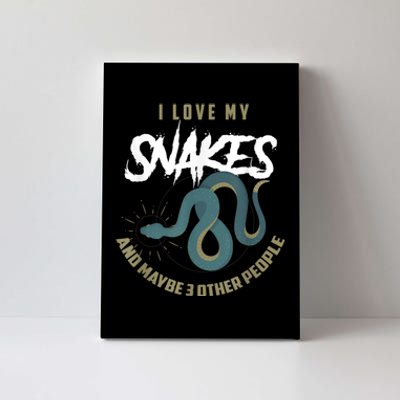 Snake Lover Pet Snake Owner Funny Snake Gift Canvas