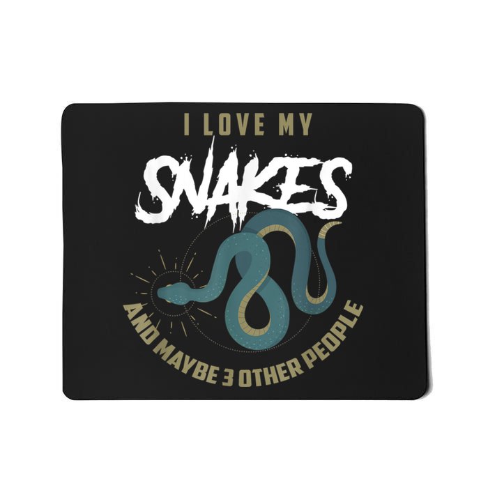 Snake Lover Pet Snake Owner Funny Snake Gift Mousepad