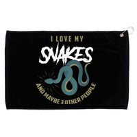 Snake Lover Pet Snake Owner Funny Snake Gift Grommeted Golf Towel