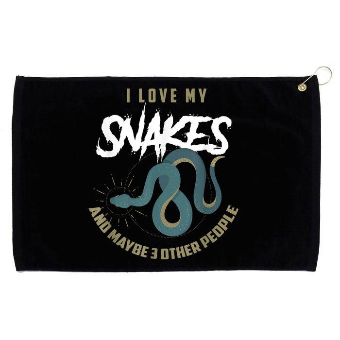 Snake Lover Pet Snake Owner Funny Snake Gift Grommeted Golf Towel