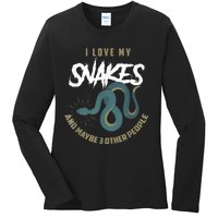 Snake Lover Pet Snake Owner Funny Snake Gift Ladies Long Sleeve Shirt