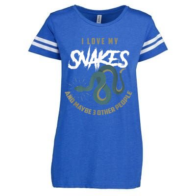 Snake Lover Pet Snake Owner Funny Snake Gift Enza Ladies Jersey Football T-Shirt