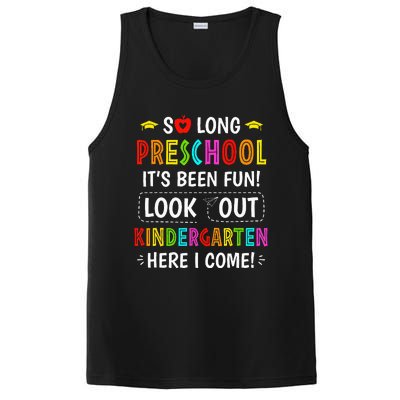 So Long Preschool Kindergarten Here I Come Graduation PosiCharge Competitor Tank