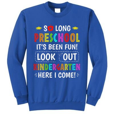 So Long Preschool Kindergarten Here I Come Graduation Sweatshirt