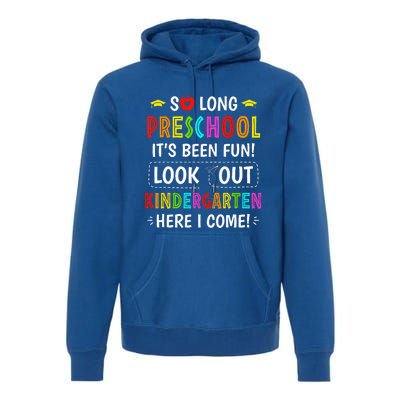 So Long Preschool Kindergarten Here I Come Graduation Premium Hoodie