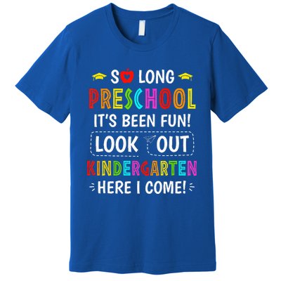 So Long Preschool Kindergarten Here I Come Graduation Premium T-Shirt