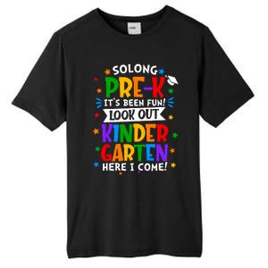 So Long Prek Graduation Kindergarten Here I Come Cute Tall Fusion ChromaSoft Performance T-Shirt