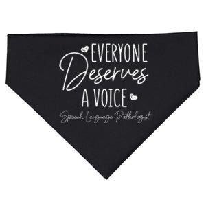 Speech Language Pathologist Everyone Deserves A Voice USA-Made Doggie Bandana