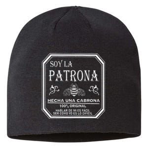 Soy La Patrona The Boss In Spanish La Jefa Sustainable Beanie