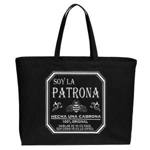 Soy La Patrona The Boss In Spanish La Jefa Cotton Canvas Jumbo Tote