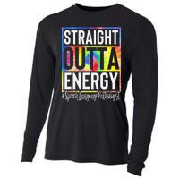 Speech Language Pathologist Straight Outta Energy Tie Dye Cooling Performance Long Sleeve Crew