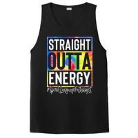 Speech Language Pathologist Straight Outta Energy Tie Dye PosiCharge Competitor Tank