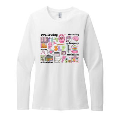 Speech Language Pathologist Speech Therapy Slp Womens CVC Long Sleeve Shirt