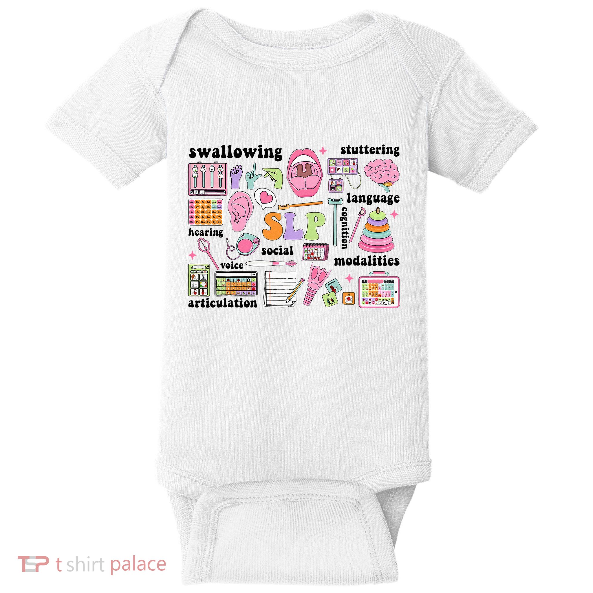 Speech Language Pathologist Speech Therapy Slp Baby Bodysuit
