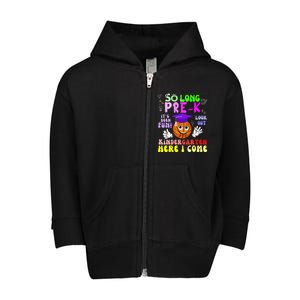 So Long PreK Kindergarten Here I Come basketball Graduation Toddler Zip Fleece Hoodie