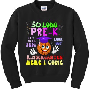 So Long PreK Kindergarten Here I Come basketball Graduation Kids Sweatshirt