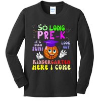 So Long PreK Kindergarten Here I Come basketball Graduation Kids Long Sleeve Shirt