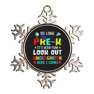 So Long Pre K Kindergarten Here Graduate Last Day Of School Metallic Star Ornament