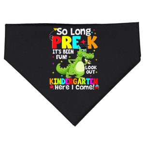 So Long PreK Kindergarten Here I Come Dinosaur Graduation USA-Made Doggie Bandana