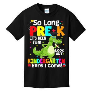 So Long PreK Kindergarten Here I Come Dinosaur Graduation Kids T-Shirt