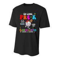 So Long PreK Kindergarten Here I Come Baseball Graduation Youth Performance Sprint T-Shirt