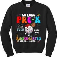 So Long PreK Kindergarten Here I Come Baseball Graduation Kids Sweatshirt