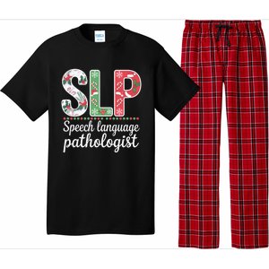 Speech Language Pathologist Christmas Speech Therapy Slp Gift Pajama Set