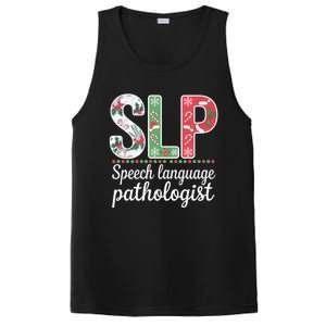 Speech Language Pathologist Christmas Speech Therapy Slp Gift PosiCharge Competitor Tank