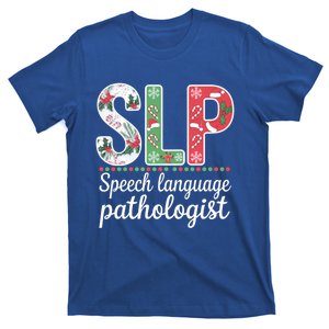 Speech Language Pathologist Christmas Speech Therapy Slp Gift T-Shirt